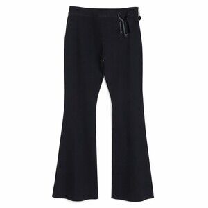 Vintage Gianni Versace Women’s Flare Pants Black Wool Blend